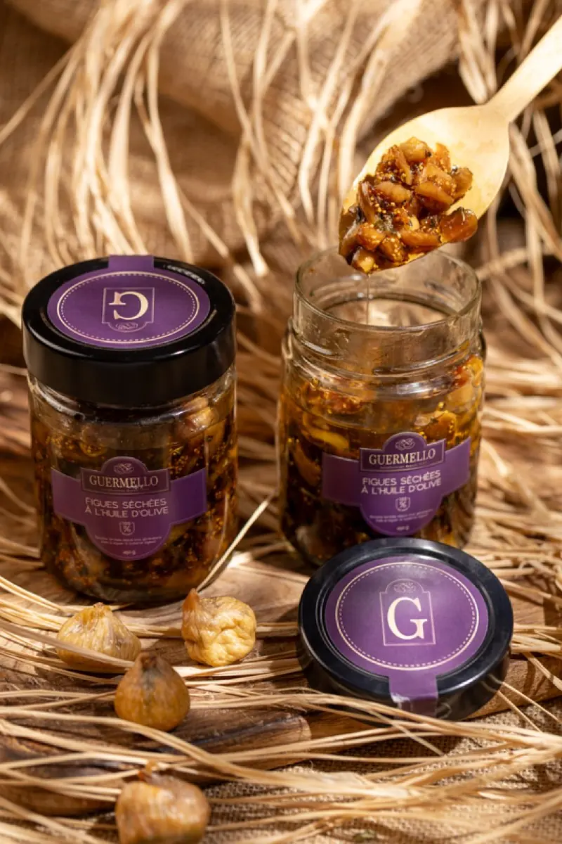 Figues à l'Huile d'Olive - تين بزيت الزيتون — fruits secs Guermello