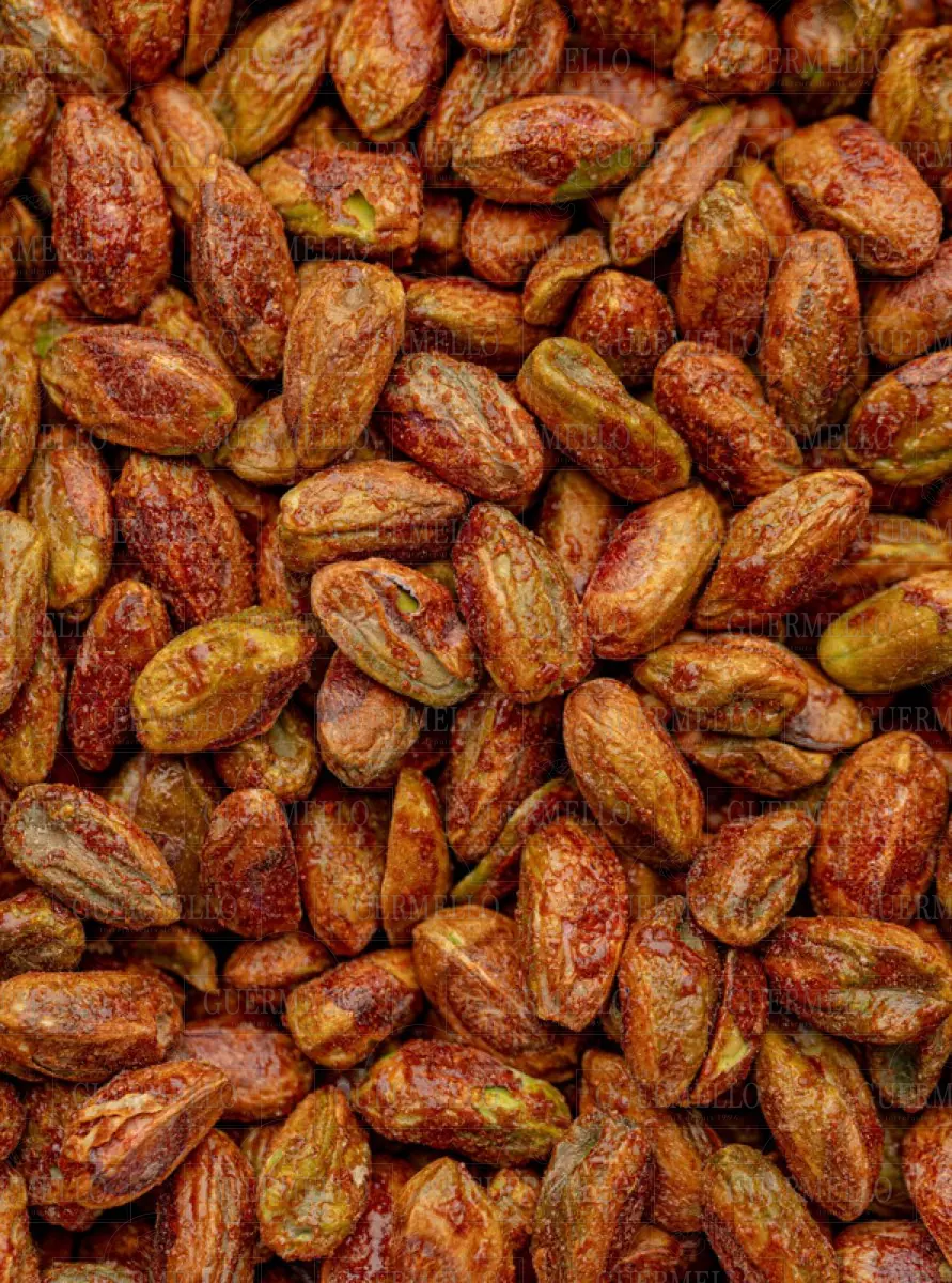 Pistaches Décortiquées au Chili - فستق مقشر بالشطة — fruits secs Guermello