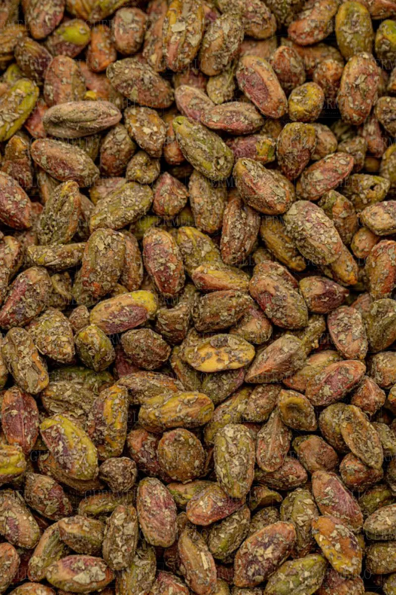 Pistaches Décortiquées au Thym - فستق مقشر بالزعتر — fruits secs Guermello