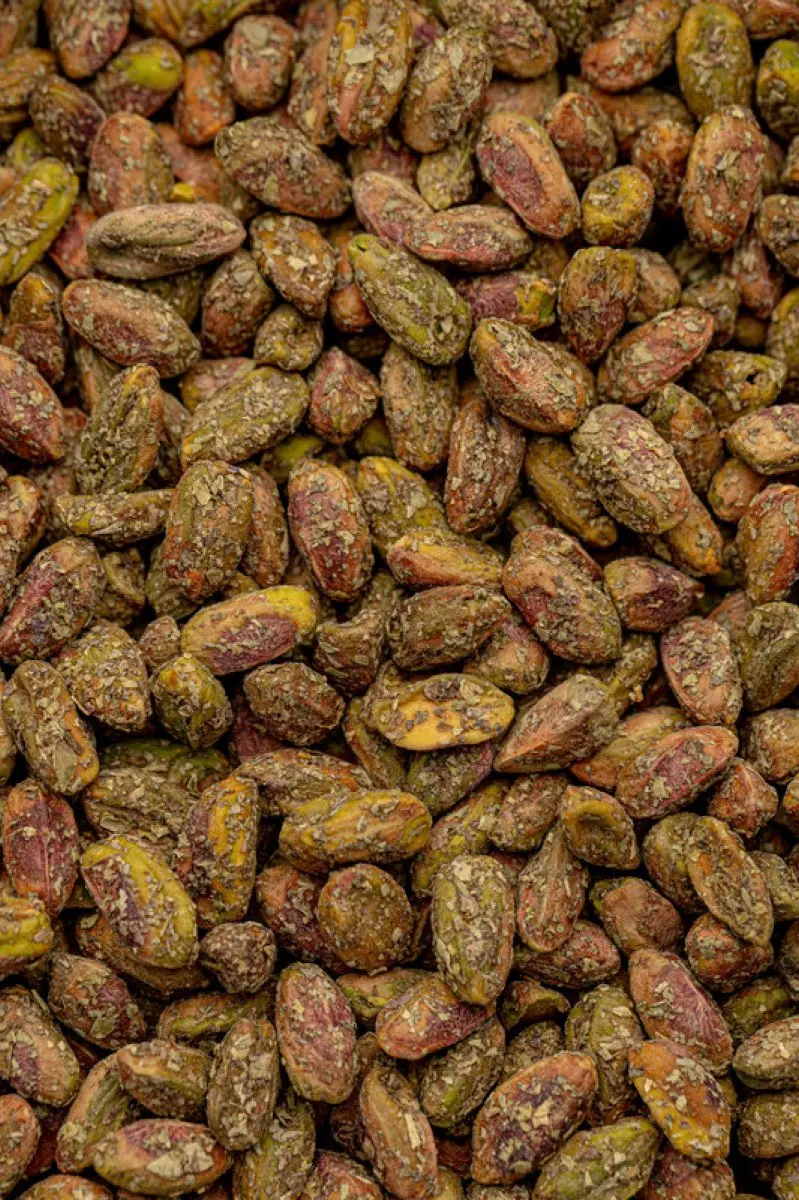 Pistaches Décortiquées au Thym - فستق مقشر بالزعتر — fruits secs Guermello