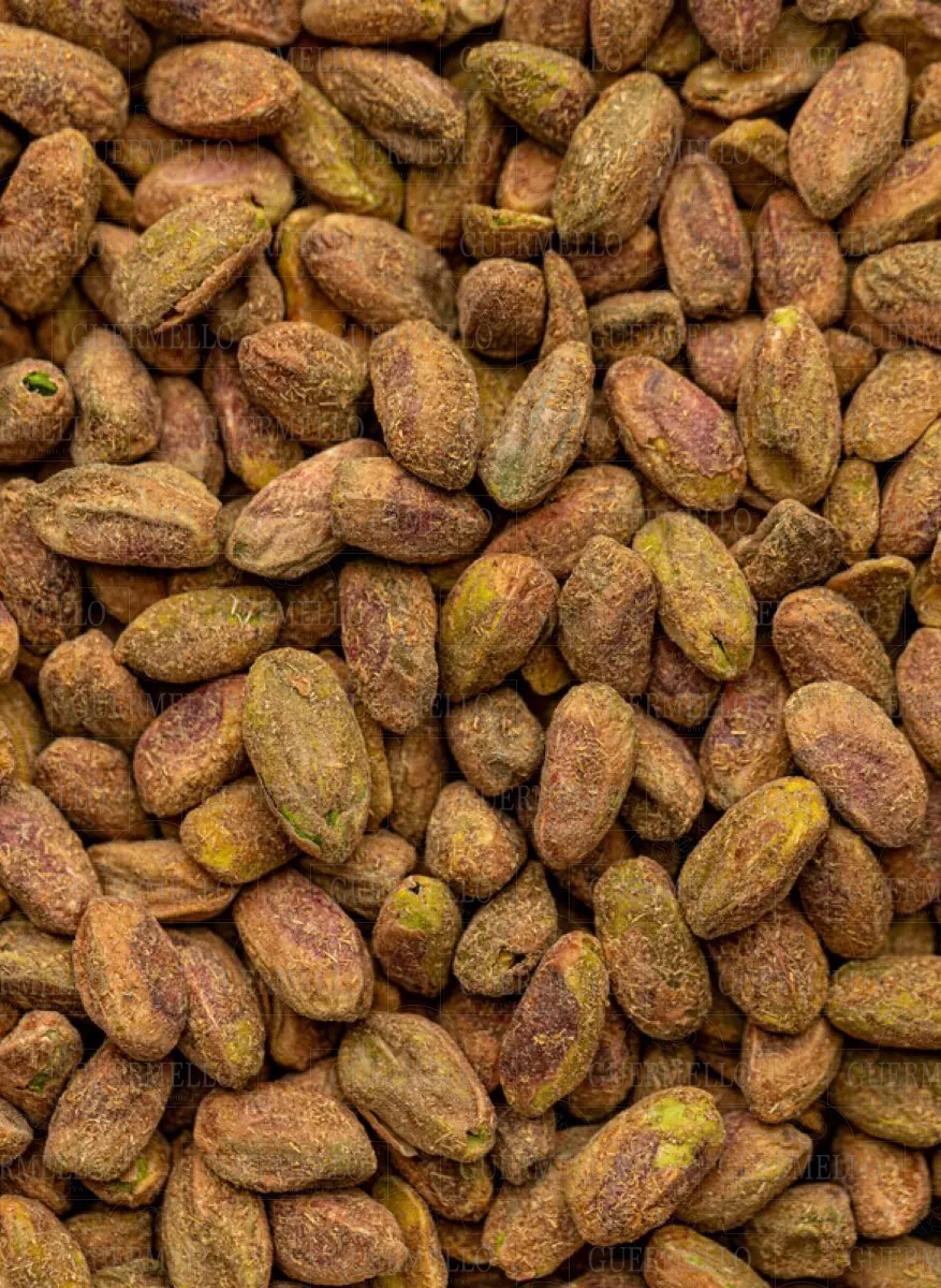 Shelled Ginger Pistachios - فستق مقشر بالزنجبيل — Guermello nuts & dried fruit