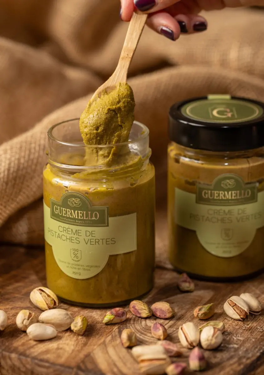 Crème de Pistache sans Sucres - كريمة الفستق بدون سكر — fruits secs Guermello