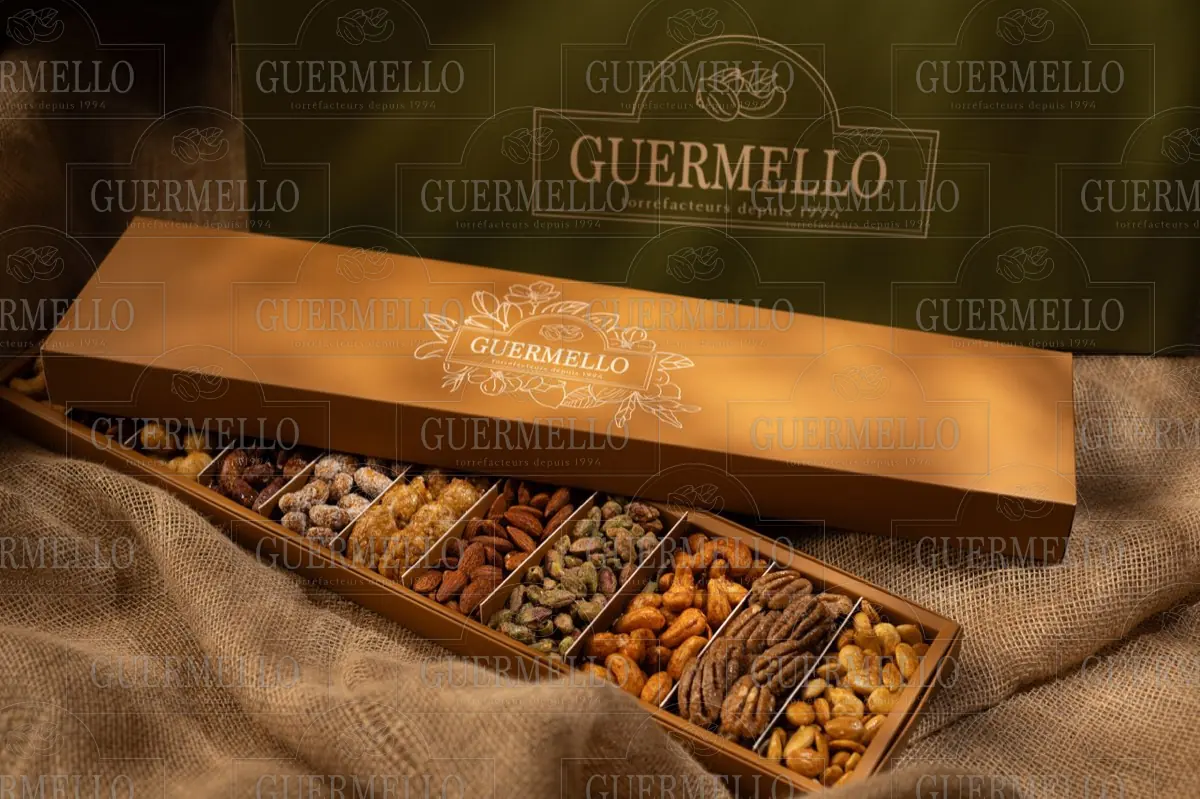Coffret Dégustation - علبة تذوق المكسرات — fruits secs Guermello