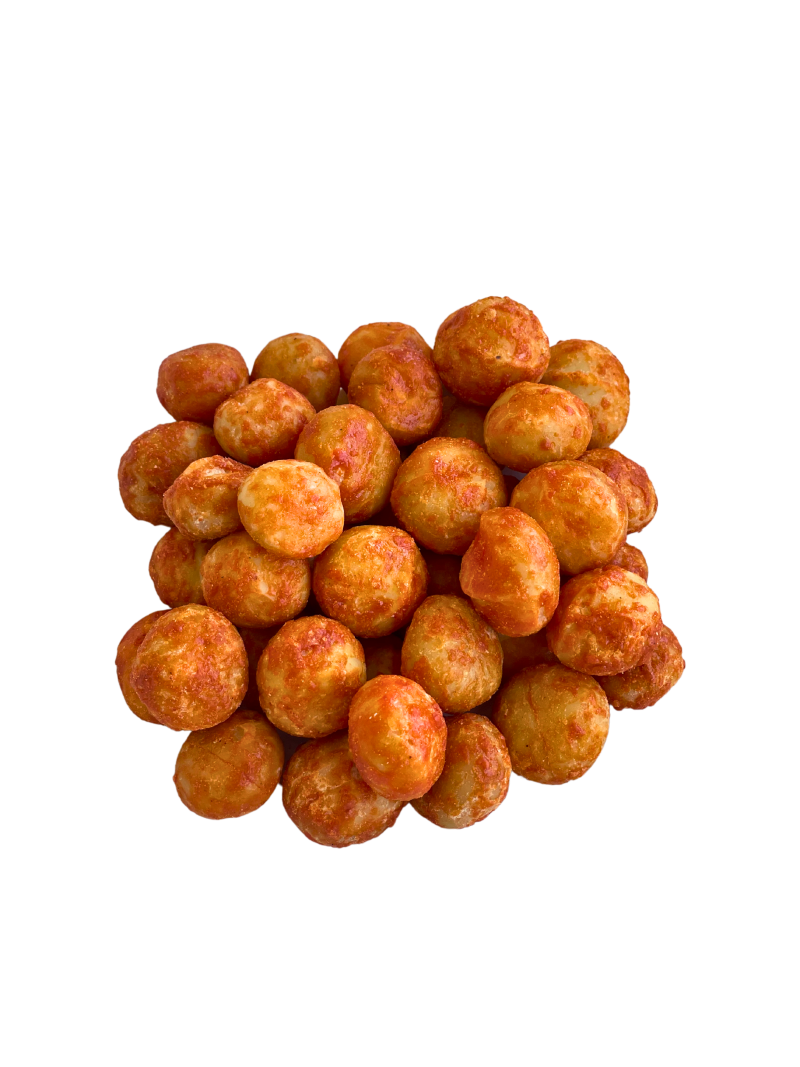 Noix de macadamia fromage rouge