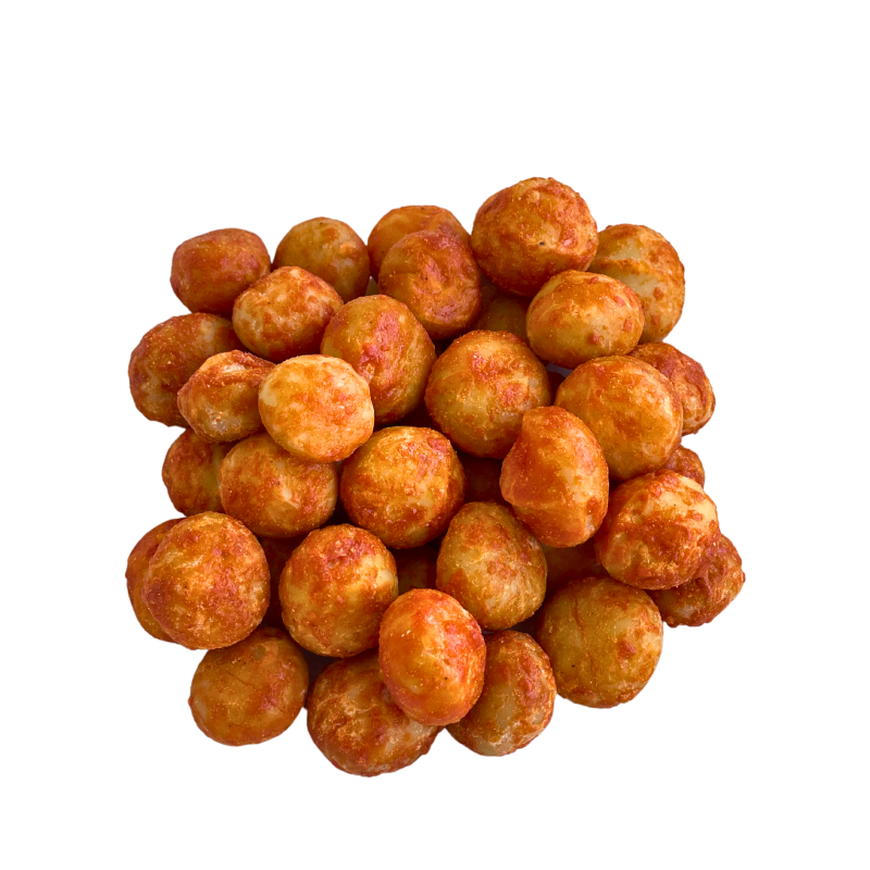 Noix de macadamia fromage rouge